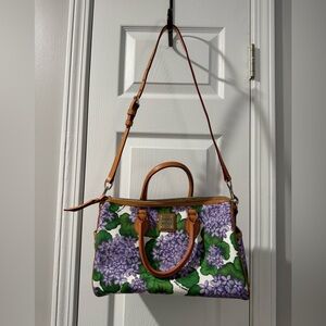 Dooney & Bourke Purple Floral Satchel